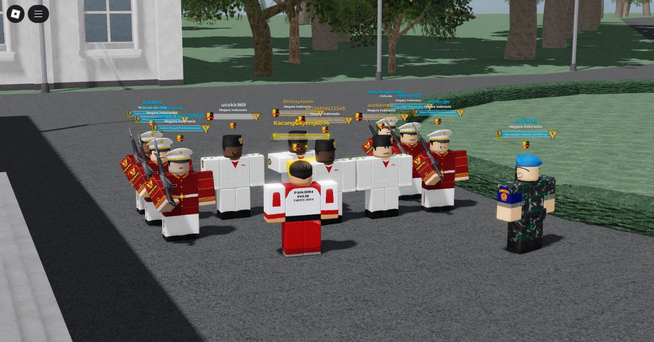 Mensesneg pimpin Gladi Kotor HUT ke 80 RI di Istana Negara Bogor Roblox, barisan Paskibraka dan Paspampres dimatangkan