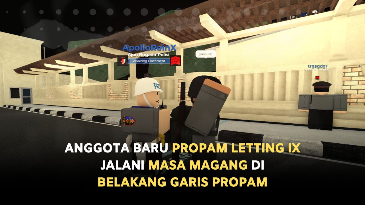 Anggota Baru Propam Letting IX Jalani Masa Magang di Belakang Garis Propam
