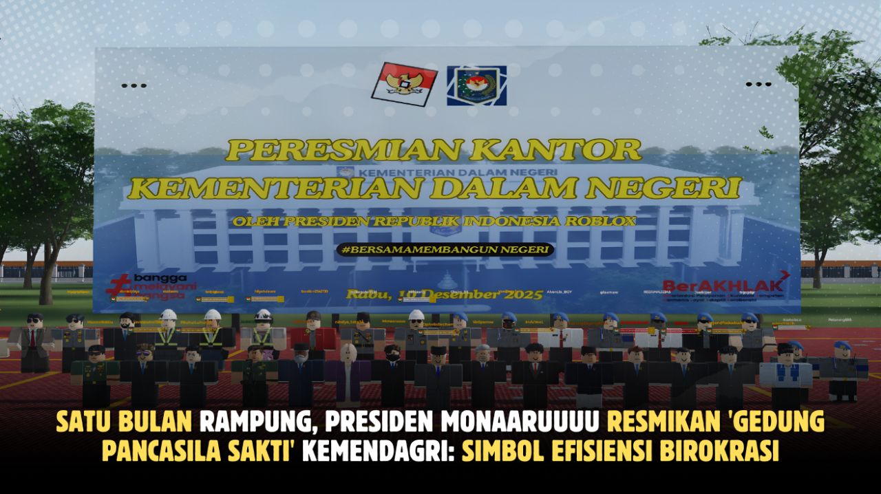 Satu Bulan Rampung, Presiden Monaaruuuu Resmikan 'Gedung Pancasila Sakti' Kemendagri: Simbol Efisiensi Birokrasi