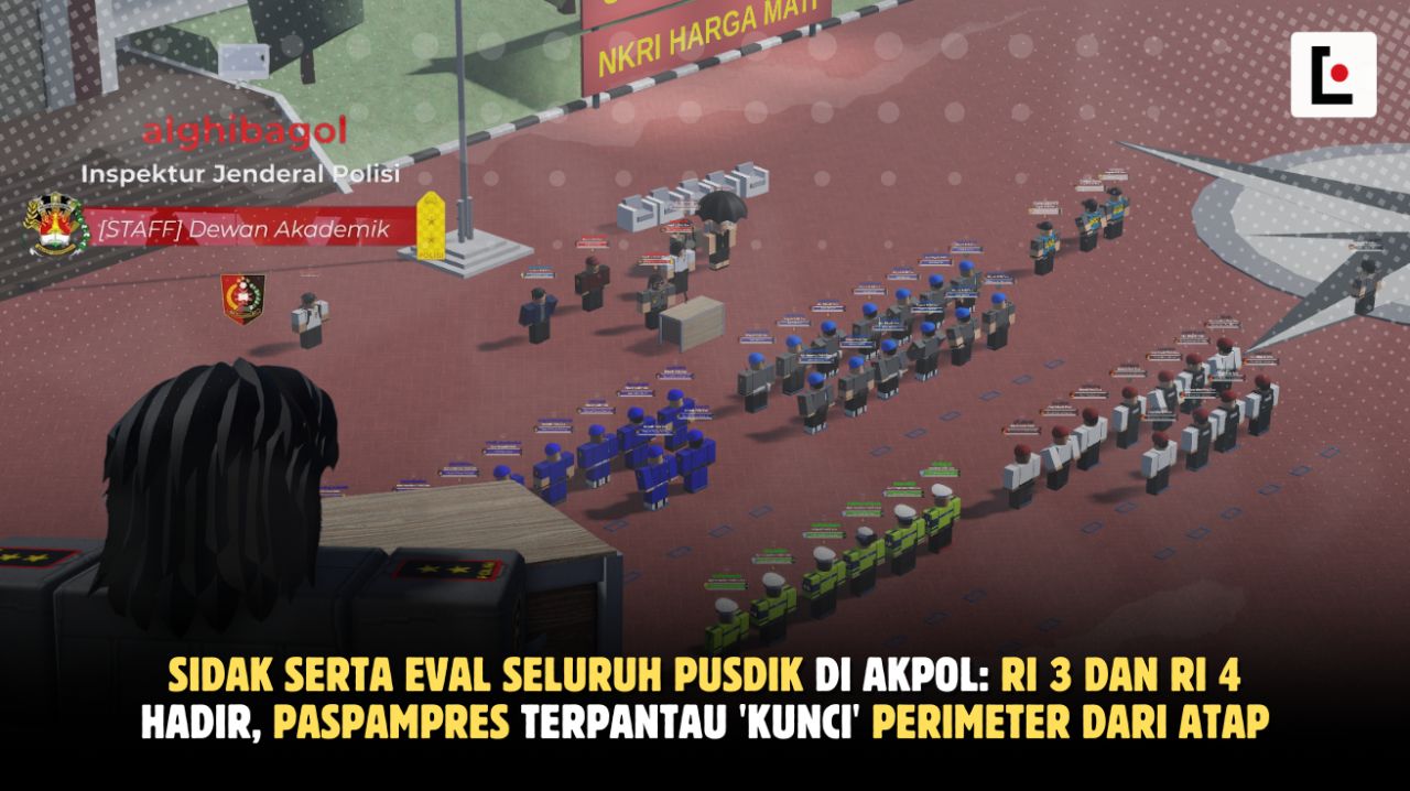 Sidak Serta Eval Seluruh Pusdik di Akpol: RI 3 dan RI 4 Hadir, Paspampres Terpantau 'Kunci' Perimeter dari Atap