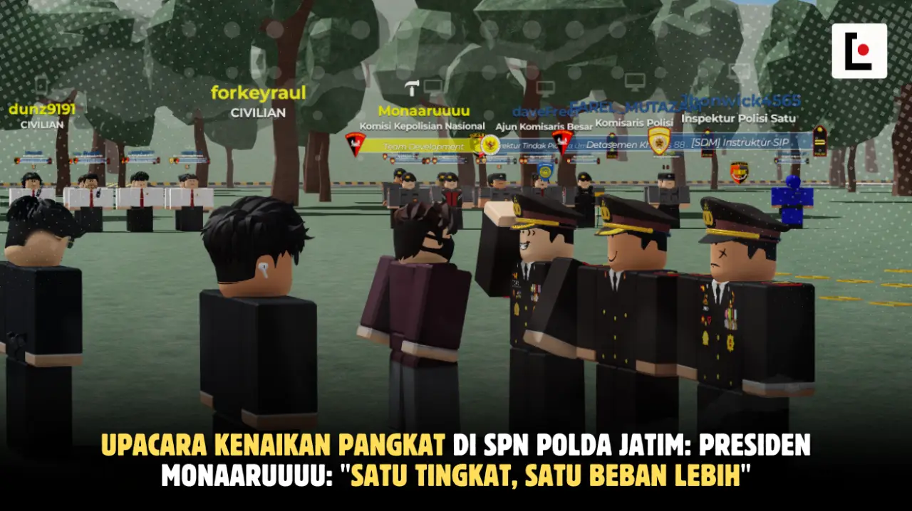 Upacara Kenaikan Pangkat SPN Polda Jatim: Presiden Monaaruuuu: "Satu Tingkat, Satu Beban Lebih"