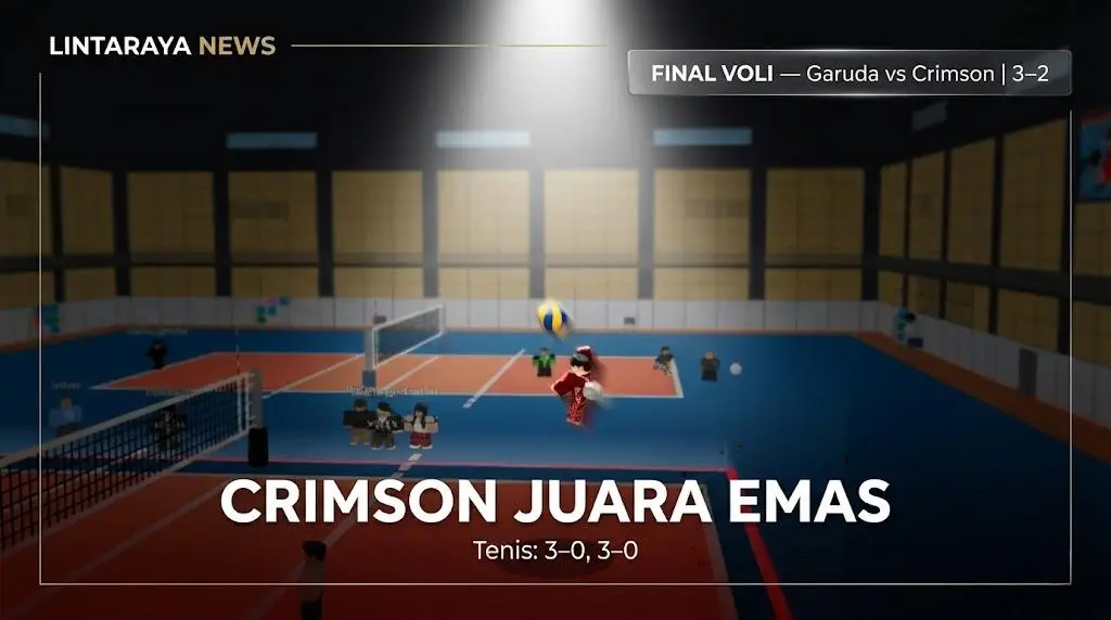 PON I 2026: Crimson Rebut Emas Voli Lewat Drama 5 Set, Polri & AL Saling Bantai di Arena Tenis